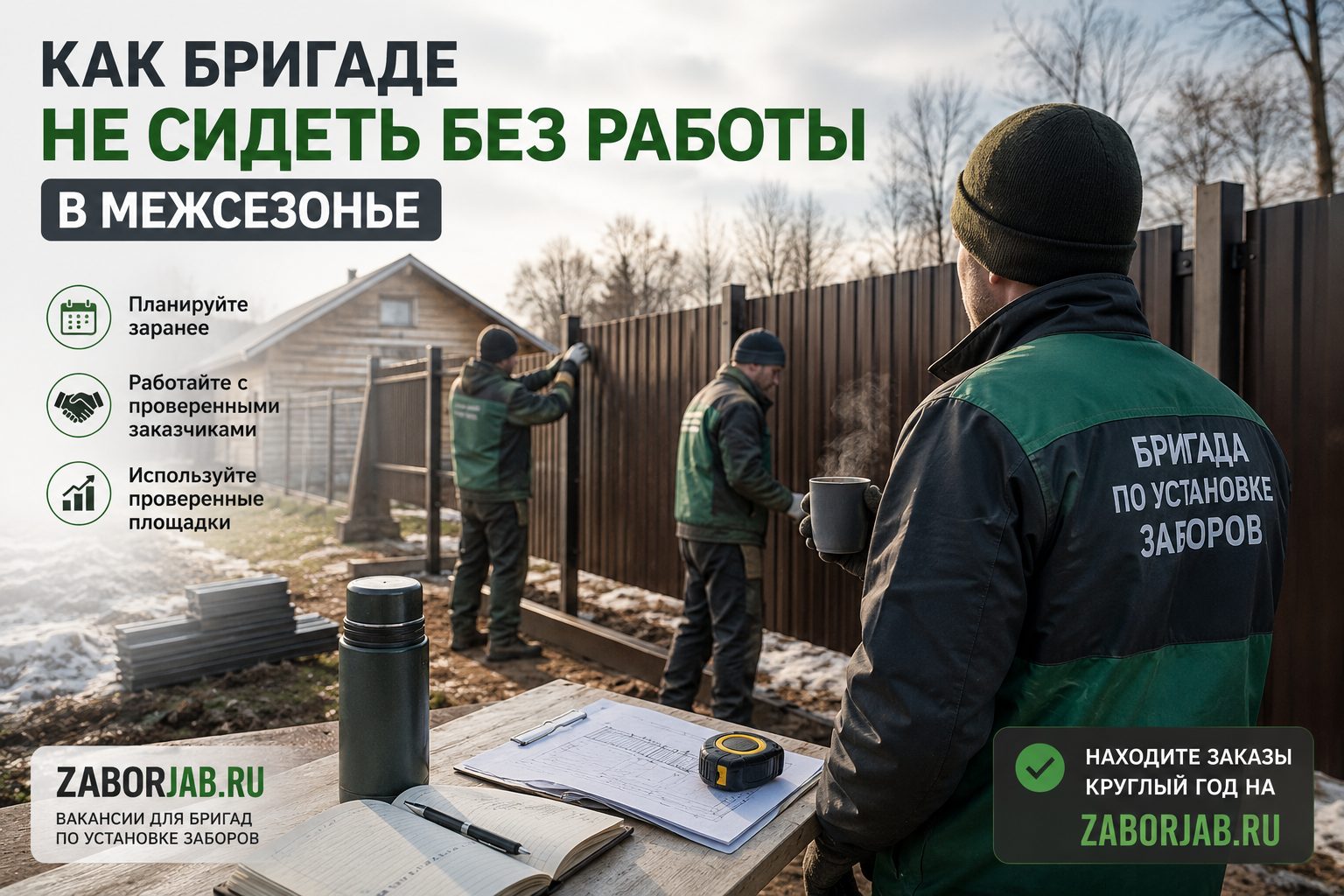 Как бригаде не сидеть без работы в межсезонье